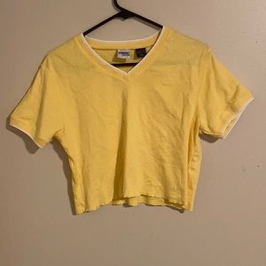 Yellow crop top